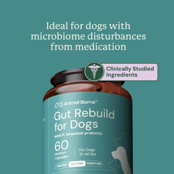 Animal Biome Gut Rebuild for Dogs 60-count - Dog Digestive & Probiotics Supplements 6