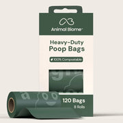 Animal Biome Heavy-Duty Compostable Poop Bags 120-Bags - Pet Waste Bags 1
