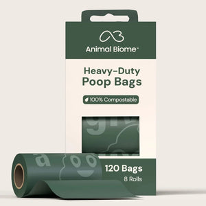 Animal Biome Heavy-Duty Compostable Poop Bags 120-Bags - Pet Waste Bags 1