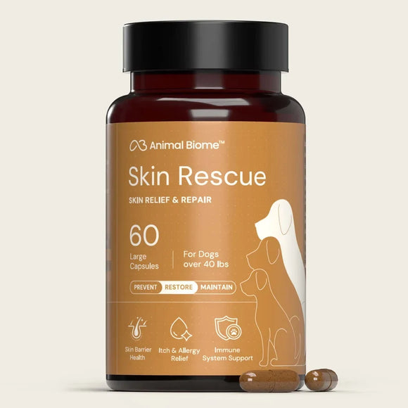 Animal Biome Skin Rescue for Dogs & Cats 60-count - Over 40 lbs - Dog Skin & Coat Supplements 3