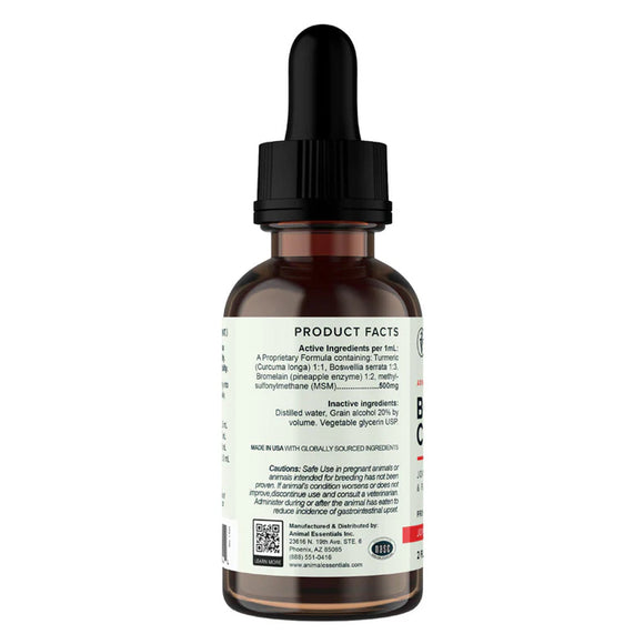 Animal Essentials Advanced Herbal Formula BOS Curcuma Joint Mobility for Dogs & Cats 2-oz - Dog Supplements & Vitamins 3