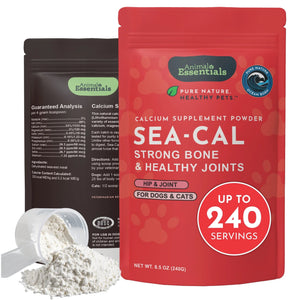 Animal Essentials Calcium Supplement Powder Sea-Cal Hip & Joint for Dogs & Cats 8.5-oz - Dog Supplements & Vitamins 1