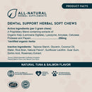 Animal Essentials Herbal Anti-Plaque Formula Dental Support Soft Chews for Dogs & Cats 60-count - Dog Supplements &