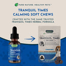 Animal Essentials Herbal Calming Formula Tranquil Times Soft Chews for Dogs & Cats Beef Flavor 60-count - Dog