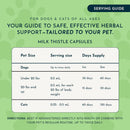 Animal Essentials Herbal Capsules Milk Thistle Supports Healthy Liver Function for Dogs & Cats 30-count - Dog