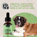 Animal Essentials Herbal Tonic Blend Ginkgo Supports Healthy Circulation & Cognition for Dogs & Cats - Dog Supplements