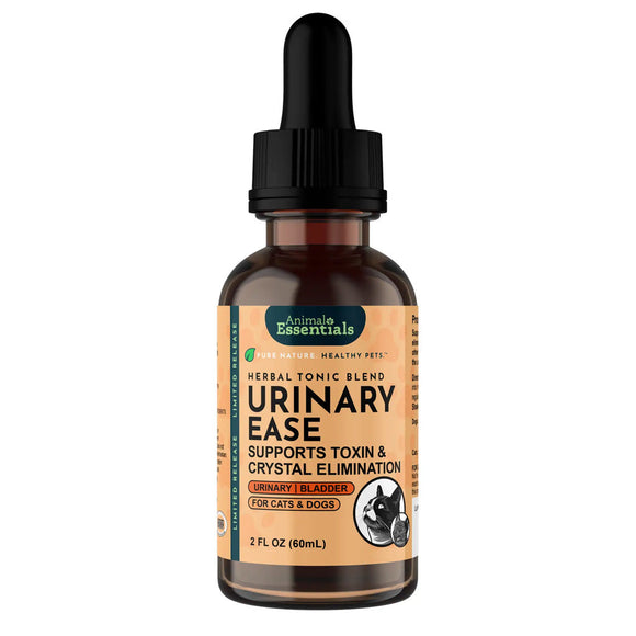 Animal Essentials Herbal Tonic Blend Healthy Urinary Ease Supports Toxin & Crystal Elimination for Dogs & Cats, 2-oz Dog Supplements & Vitamins.
