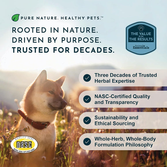 Animal Essentials Herbal Tonic Blend Joint Support Helps Stiffness & Soreness for Dogs & Cats - Dog Supplements &