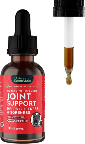 Animal Essentials Herbal Tonic Blend Joint Support Helps Stiffness & Soreness for Dogs & Cats - 2-oz - Dog Supplements