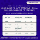 Animal Essentials Herbal Tonic Blend Super Immune Supports Healthy Immune System for Dogs & Cats - Dog Supplements &