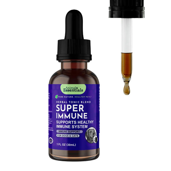 Animal Essentials Herbal Tonic Blend Super Immune Supports Healthy Immune System for Dogs & Cats - 1-oz - Dog