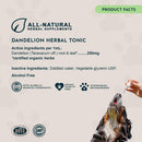 Animal Essentials Herbal Tonic Dandelion Supports Healthy Liver Function for Dogs & Cats - Dog Supplements & Vitamins 9