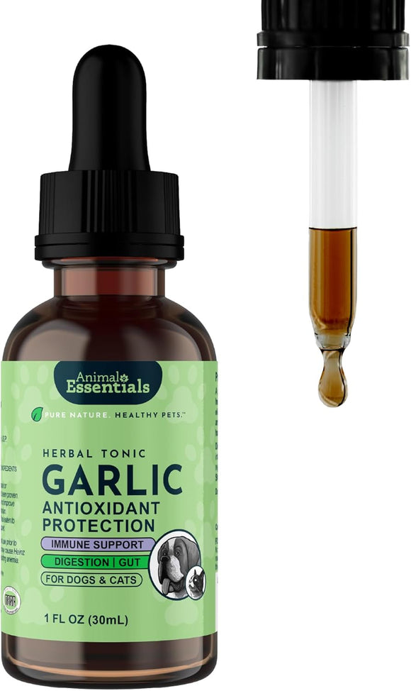 Animal Essentials Herbal Tonic Garlic Antioxidant Protection for Dogs & Cats - 1-oz - Dog Supplements & Vitamins 1