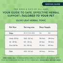 Animal Essentials Herbal Tonic Olive Leaf Promotes Resistance to Pathogens for Dogs & Cats - Dog Supplements & Vitamins