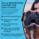 Animal Essentials Herbal Tonic Slippery Elm Supports Respiratory & Gut Health for Dogs & Cats - Dog Supplements &