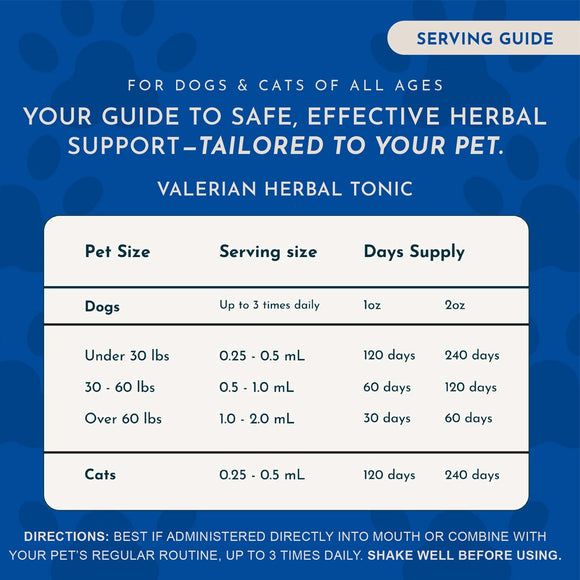 Animal Essentials Herbal Tonic Valerian Promotes Calm & Relaxation for Dogs & Cats - Dog Supplements & Vitamins 8
