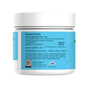 Animal Essentials Maitake Mushroom Vitality Optimum Circulatory Function for Dogs & Cats 2.8-oz - Dog Supplements &