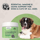 Animal Essentials Reishi Mushroom Longevity Antioxidant & Liver Protection for Dogs & Cats 1.8-oz - Dog Supplements &