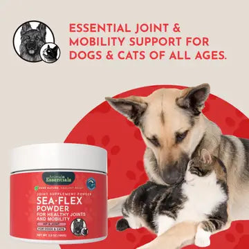 Animal Essentials Sea-Flex Powder for Healthy Joints & Mobility for Dogs & Cats 3.5-oz - Dog Supplements & Vitamins 7