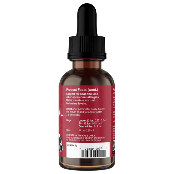 Animal Essentials Seasonal Allergy Herbal Tonic to Maintain Normal Histamine Levels for Dogs & Cats