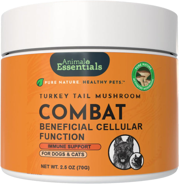 Animal Essentials Turkey Tail Mushroom Combat Immune Support for Dogs & Cats 2.5-oz - Dog Supplements & Vitamins 1