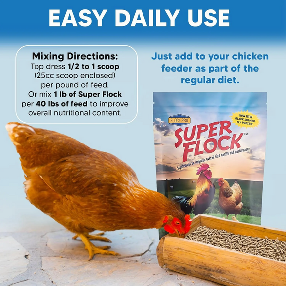 Animal Health Solutions Super Flock Chicken Supplement 1-lb - Poultry Supplies 6