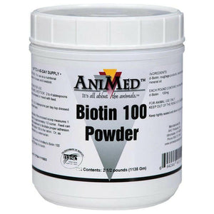 AniMed Biotin 100 Powder Supplement For Horse (2.5 lb)