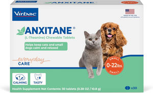 Anxitane Chewable Tablets for Cats & Small Dogs 30 tablets - Pet Vitamins & Supplements 1
