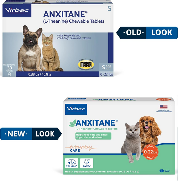 Anxitane Chewable Tablets for Cats & Small Dogs 30 tablets - Pet Vitamins & Supplements 2