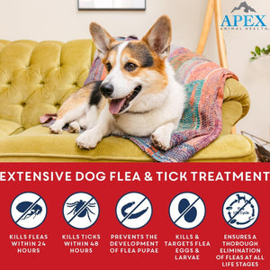 Apex Plus Topical Flea & Tick Prevention for Dogs 89-132 lbs (3 doses)