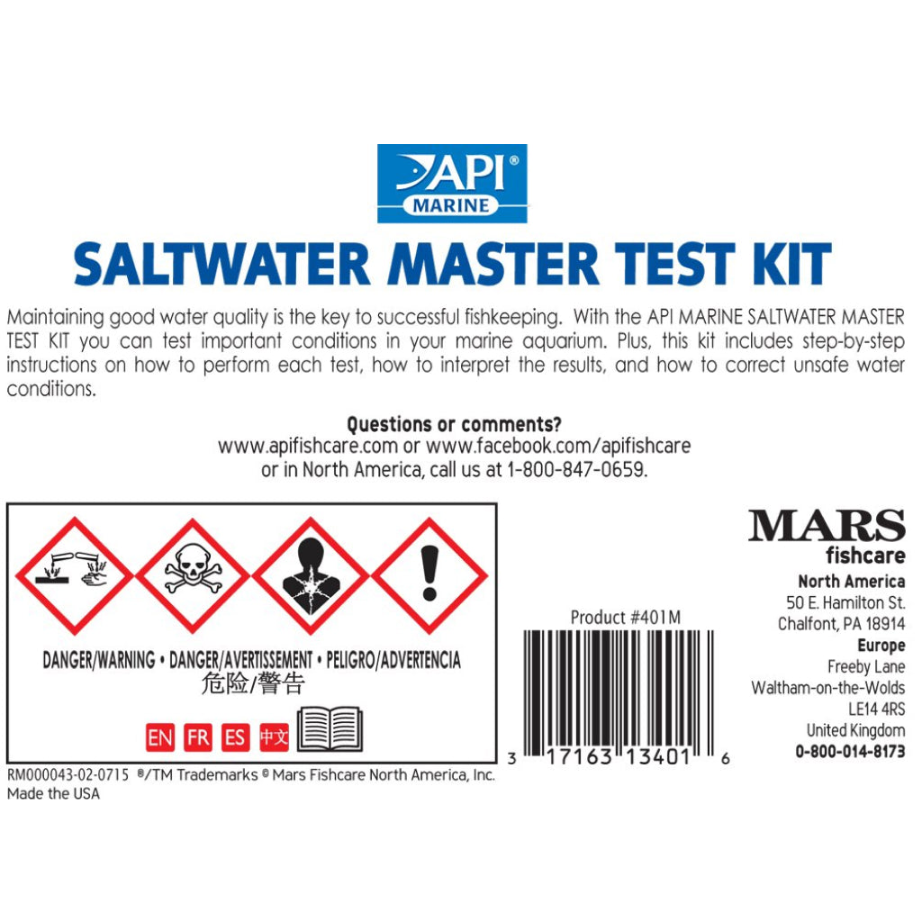 API Saltwater Master Test Kit for Accurate Water Testing