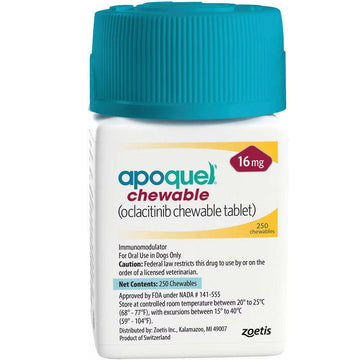 Apoquel (oclacitinib) Chewable Tablets, 16mg