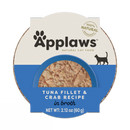 Applaws Natural Tuna Fillet with Crab in Broth Can Cat Food