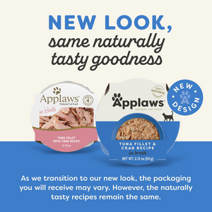 Applaws Natural Tuna Fillet with Crab in Broth Can Cat Food
