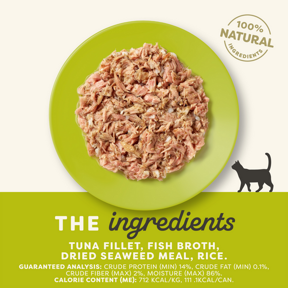 Applaws Natural Wet Cat Food Tuna with Seaweed in Broth