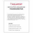 Aquatop Standing Glass Thermometer with Weighted Claw