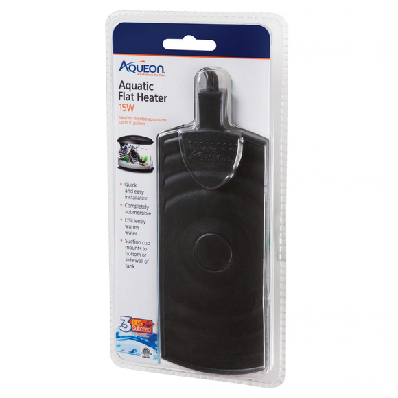 Aqueon Flat Submersible Heater - 15 watt (up to 10 gallons) - Aquarium Heaters 3