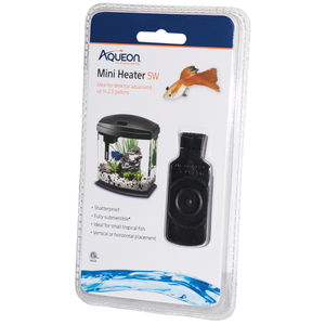 Aqueon Flat Submersible Heater - 5 watt (up to 2.5 gallons) - Aquarium Heaters 1