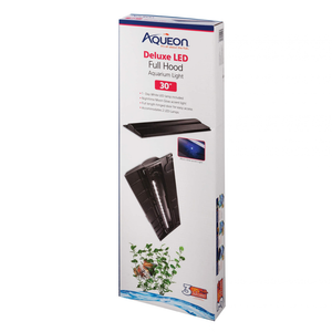 Aqueon LED Deluxe Full Aquarium Hood Black - Aquarium Lighting 1