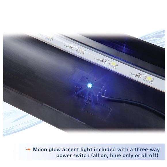 Aqueon LED Deluxe Full Aquarium Hood Black - Aquarium Lighting 3