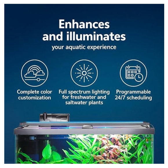 Aqueon OptiBright Smart LED Light Fixtures - Aquarium Lighting 2