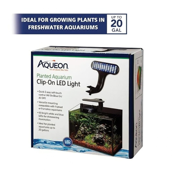 Aqueon Planted Aquarium Clip-on LED Light One Size - Aquarium Lighting 1
