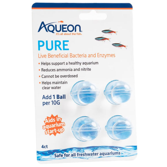 Aqueon PURE Live Beneficial Bacteria and Enzymes - Aquarium Water Treatments 1