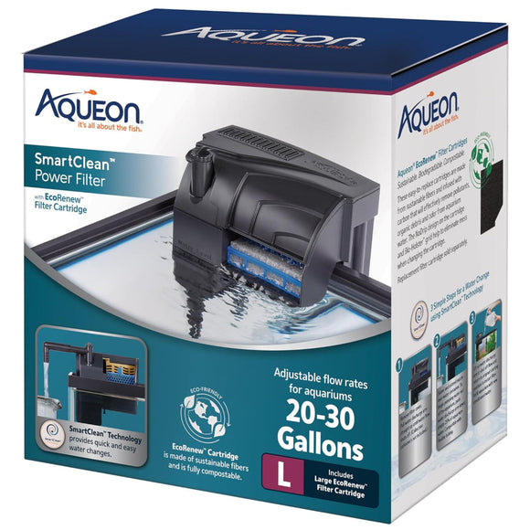 Aqueon SmartClean Power Filter with EcoRenew Filter Cartridge
