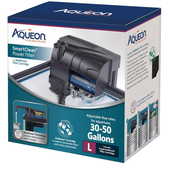 Aqueon SmartClean Power Filter with EcoRenew Filter Cartridge