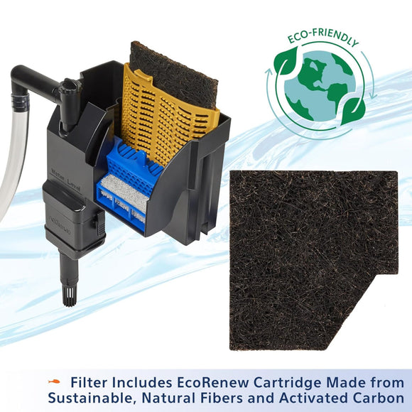 Aqueon SmartClean Power Filter with EcoRenew Filter Cartridge