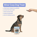 Archway Single Ingredient Silver Carp Rolled Skin Natural Dog Chew Treat 2-oz - Dog Treats 5