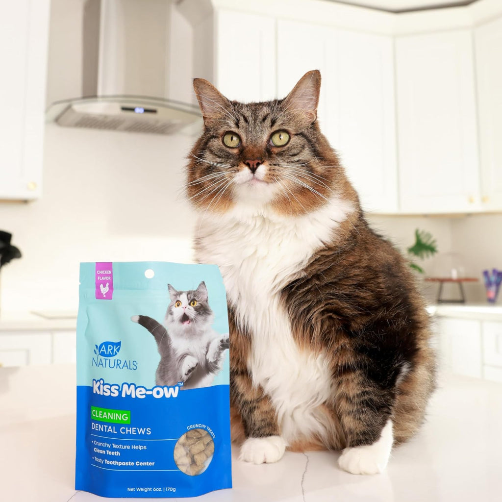 キャットフード Na Mi Ark Naturals Kiss Me-Ow Cleaning Dental Chews Crunchy Cat
