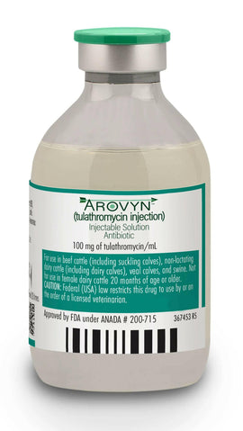 Arovyn (Tulathromycin) Injectable Solution Antibiotic 100mg/mL - Pet Medicine 1