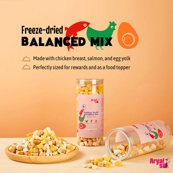 Arya Sit Freeze-Dried Balanced Mix in Small Bites Treats for Dogs & Cats - Dog & Cat Treats 4